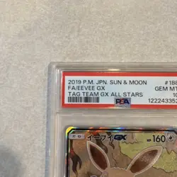 Full Art Eevee GX 188/173 - PSA 10 Tag Team GX All Stars GEM MINT 2019 Pokemon - Image 2