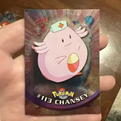 2000 Topps Pokemon Animation Series #113 Chansey Foil - Image 1