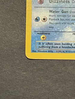 Pokemon TCG 1999-2000 Psyduck 65/82 Team Rocket 1st Edition WotC - Image 4