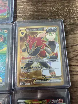 Pokemon Full ART SIR Ultra Rare Lot, Team Rockets Mewtwo, Mega Charizard GOLD - Image 3