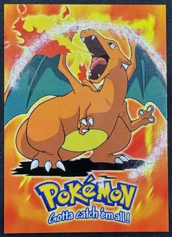 1999 Topps Pokemon The Movie Edition Charizard Non Holo #E6 Blue Logo - Image 1