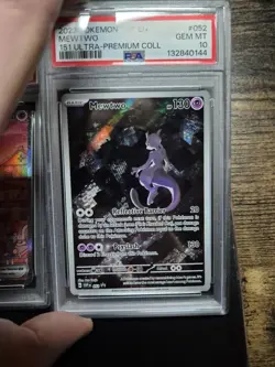 Pokemon TCG 151 Ultra Premium Collection Promos Mew 052 and Mewtwo 052 Psa 10 - Image 2