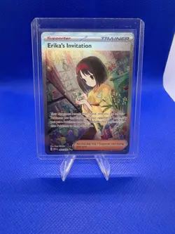 Pokemon TCG Scarlet & Violet Trainer Supporter Erika's Invitation 203/165 - Image 1