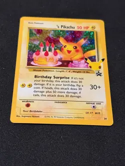______'s Pikachu 24/53 Pokemon NEAR MINT Celebrations: Classic Collection Holo - Image 3