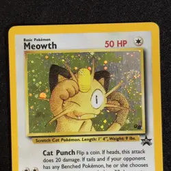 Meowth Promo 10 Black Star Promo GB Game Boy Stamped Holo Pokemon 2000 WOTC - Image 3