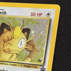 Meowth Promo 10 Black Star Promo GB Game Boy Stamped Holo Pokemon 2000 WOTC - Image 5