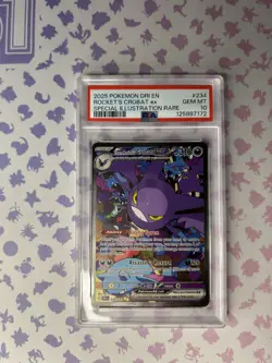 Pokemon S&V Destined Rivals #234 SIR Team Rocket's Crobat ex PSA 10 Gem Mint - Image 1