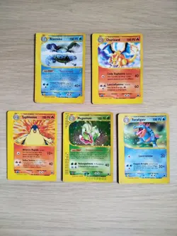 Charizard Blastoise Typhlosion Meganium Feraligatr ,lotto carte pokemon italiano - Image 1