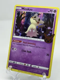 Mimikyu 2020 Trick Or Trade Halloween Stamp Pokemon TCG Stamped Holo 081/189 - Image 1
