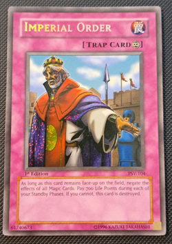 Imperial Order PSV-104 YuGiOh Pharaoh's Servant-1st Edition MP - Image 1