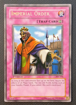 Imperial Order PSV-104 YuGiOh Pharaoh's Servant-1st Edition MP - Image 2