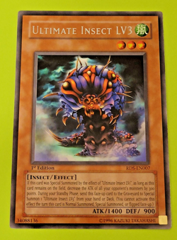 Yu-Gi-Oh Ultimate Insect LV3 1st Edition Rare RDS-EN00-7 Nm - Image 1