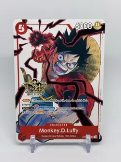 Monkey D. Luffy RARE 3RD ANNIVERSARY PROMO ALT ART ST01-012 ONE PIECE NON-FOIL - Image 1
