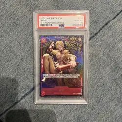 One Piece PSA 10 Sanji R Promo 2024 OP01-013 1ST Anniversary Set Chinese - Image 1