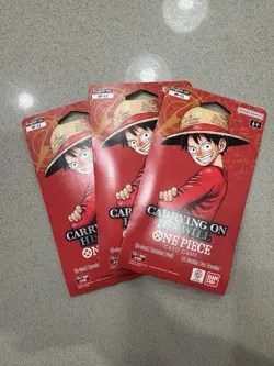 One Piece TCG: Carrying On His Will Sleeved Booster OP-13 English (LOT OF 3) - Image 1