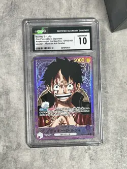 2023 ONE PIECE JAPANESE MONKEY D. LUFFY ALT ART OP05-060 CGC 10 PRISTINE - Image 1