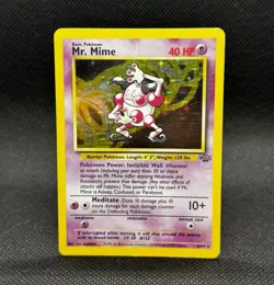 Pokemon TCG Mr. Mime Jungle Holo Rare Card 6/64 - Image 1