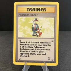 Pokemon Trader 106/130 Base Set 2 Rare Non-Holo Vintage Pokemon TCG Card - Image 1