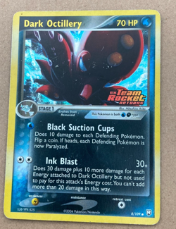 Pokemon TCG Dark Octillery 8/109 Team Rocket Returns Holo Rare Card HP - Image 1