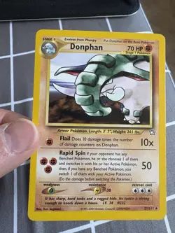 Pokemon Donphan Trading Card 70 HP Rare Holo 232/132 EX Set - Image 2