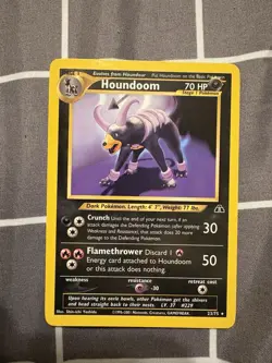 Pokemon TCG Houndoom Neo Discovery Card 23/75 Unlimited Rare - Image 2