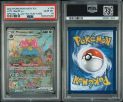 Pokemon TCG Venusaur EX Card 198/165 Scarlet & Violet 151 PSA 10 Gem Mint - Image 2