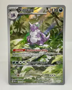 Pokemon TCG Nidoking Scarlet & Violet 151 Illustration Rare Card 174/165 - Image 1