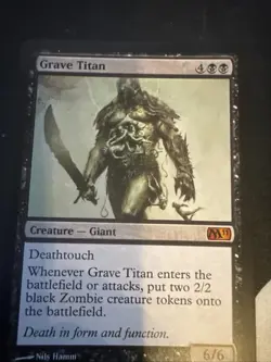Magic the Gathering Grave Titan Card Magic 2011 Edition - Image 1