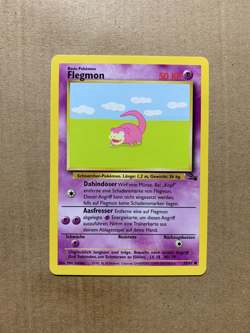 GERMAN Slowpoke 55/62 Fossil Set - Common Pokemon Card - LP - Image 1