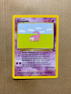 ITALIAN Slowpoke 55/62 Fossil Set - Common Pokemon Card - LP - Image 1