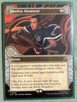 MTG Flawless Maneuver (Showcase) Normal NM Avatar: The Last Airbender: Magic 306 - Image 1