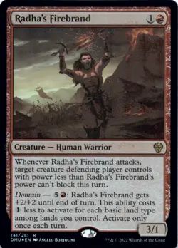MTG Radha's Firebrand Foil NM Dominaria United Magic 141 - Image 1
