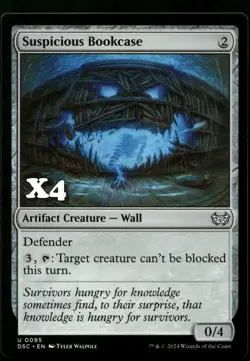 Suspicious Bookcase #95 MTG Duskmourn NM X4 - Image 1