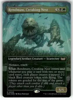 Rendmaw, Creaking Nest (Borderless) #5 Foil MTG Duskmourn NM X1 - Image 1