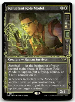 Reluctant Role Model Showcase MTG Duskmourn: House of Horror 303 R NM - Image 1