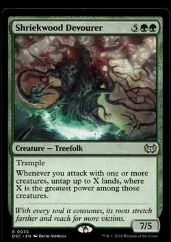 Shriekwood Devourer #35 MTG Duskmourn NM X1 - Image 1