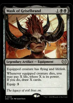 Mask of Griselbrand #145 MTG Duskmourn NM X1 - Image 1