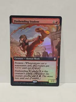 Firebending Student X1 Mtg Avatar Nm Promo Buy A Box Extended Foil - Image 1