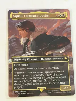 Squall, Gunblade Duelist Borderless Final Fantasy Commander 453 - Image 1