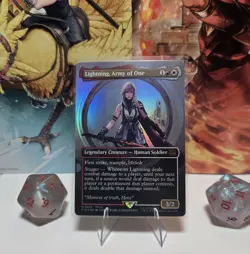 Lightning, Army of One (0320) (Borderless) Final Fantasy Foil - Image 1