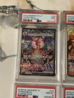 POKEMON LOT JAPANESE TAG TEAM XY STARTER GX CHARIZARD EX SAR PSA 10 Consecutive - Image 2