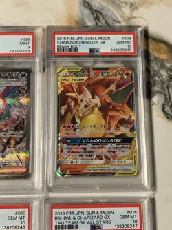 POKEMON LOT JAPANESE TAG TEAM XY STARTER GX CHARIZARD EX SAR PSA 10 Consecutive - Image 3