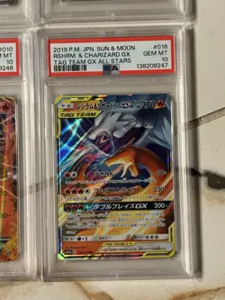 POKEMON LOT JAPANESE TAG TEAM XY STARTER GX CHARIZARD EX SAR PSA 10 Consecutive - Image 5
