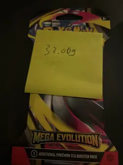 (VERY HEAVY) 33.00g Pokemon TCG Mega Evolution Sleeved Booster Pack (SEALED)✅ - Image 4