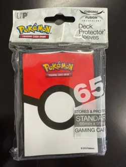 Ultra Pro Pokemon Deck Protector Sleeves Poke Ball Pack Of 65 - Image 1