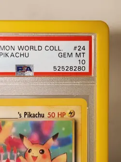 Birthday Pikachu Pokemon World Collection #24 PSA 10 Gem Mint Promo - Image 2