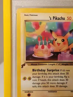 Birthday Pikachu Pokemon World Collection #24 PSA 10 Gem Mint Promo - Image 3