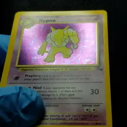 Hypno 8/62 Fossil Unlimited Holo Rare 1999 Pokemon Wizard Nintendo - Image 3