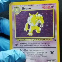 Hypno 8/62 Fossil Unlimited Holo Rare 1999 Pokemon Wizard Nintendo - Image 5