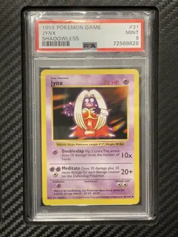 1999 PSA 9 Jynx #31 Shadowless Uncommon WOTC Pokemon Game Base Set Shadowless - Image 1